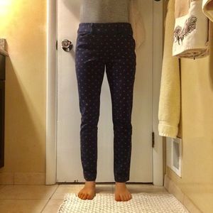 LOFT stretch printed trousers